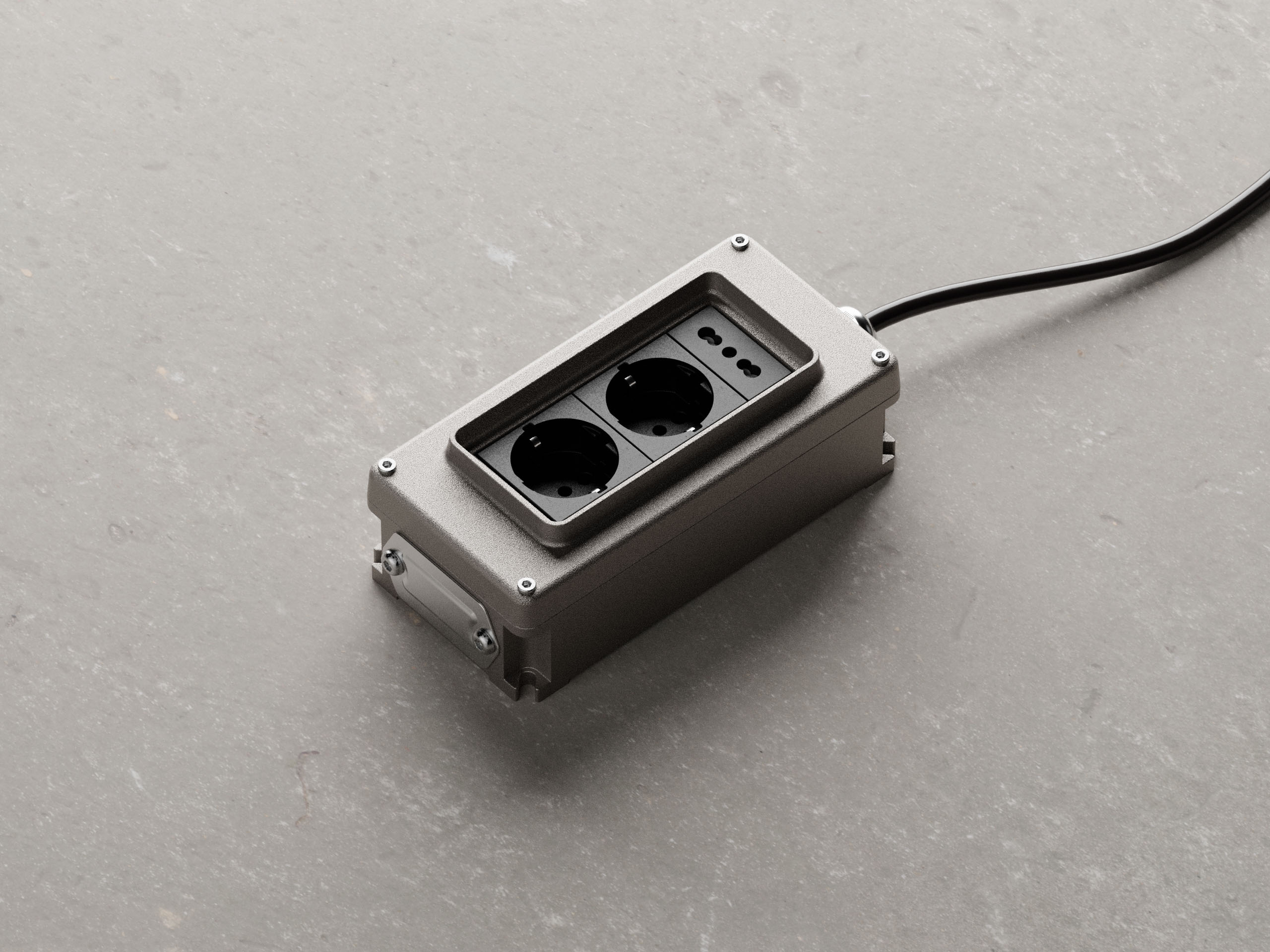 Genuit doza box 5 vtičnica