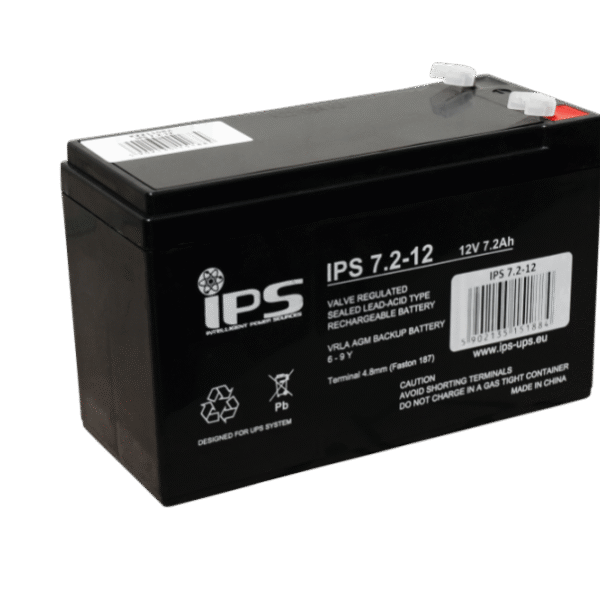 Akumulatorska baterija IPS 7.2-12 - 12V 7 Ah