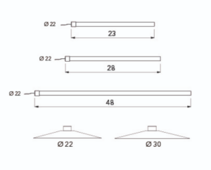 Genuit Flyne linearna luč s senčnikom