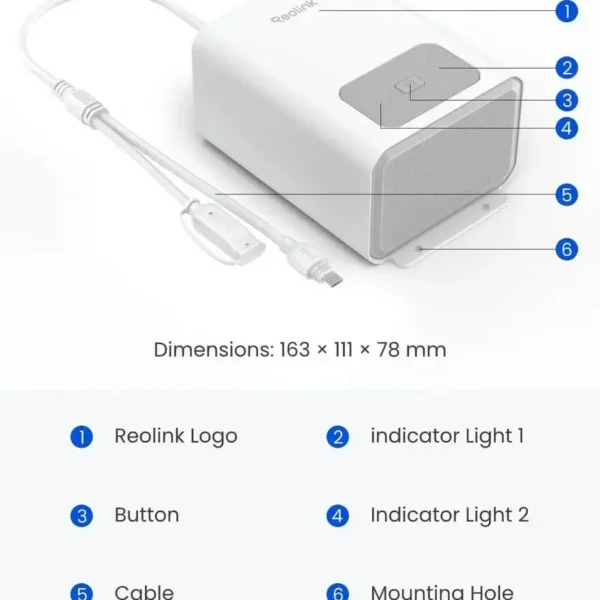 Reolink zunanja baterija RLA-BP1